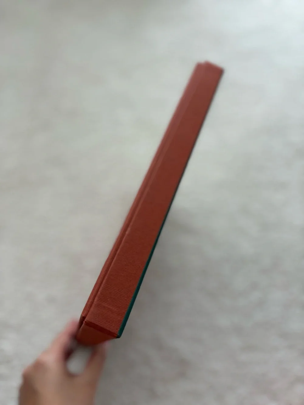 Loro Piana Rust Red Gift Box with Gold Logo